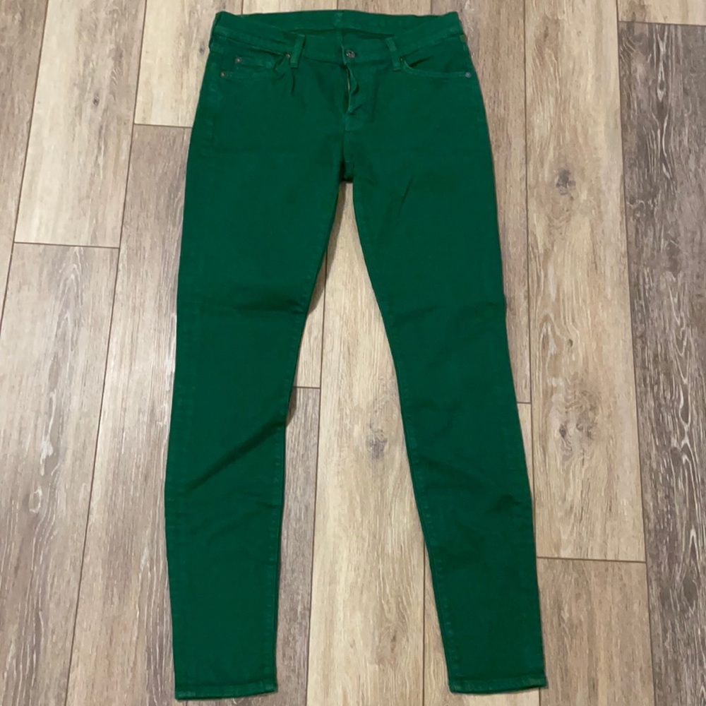 Green 7 For all Mankind jeans